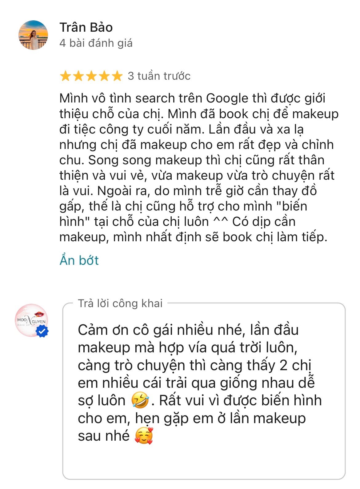 Review của Trần Bảo